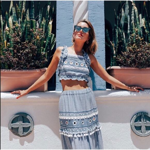 Dodo Bar Or Ataliya Embroidered Skirt and Top SET - Picture 1 of 16